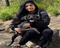She is an animal lover and often spend time with her dog.